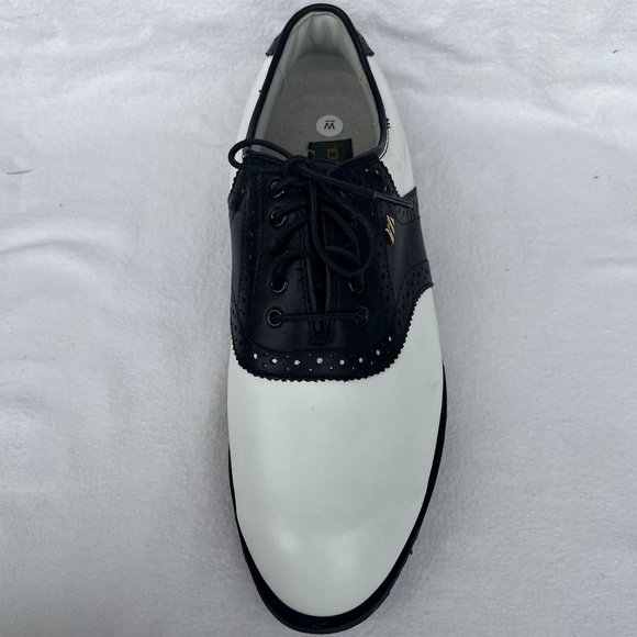 Mizuno men's spikeless golf lace up golf shoes 9527 Size 8.5 Wide EUC - Picture 4 of 10